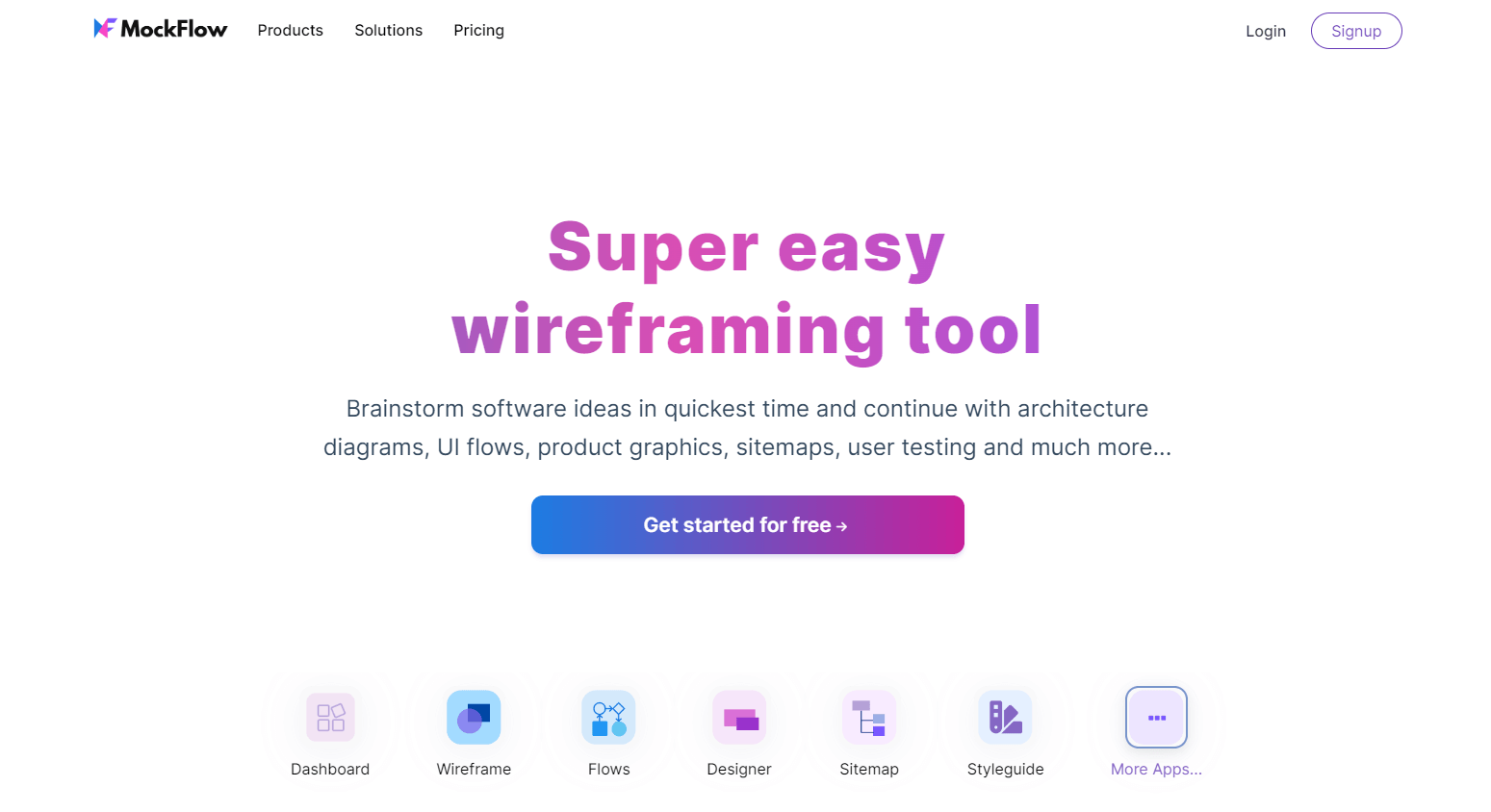免费原型图设计工具MockFlow