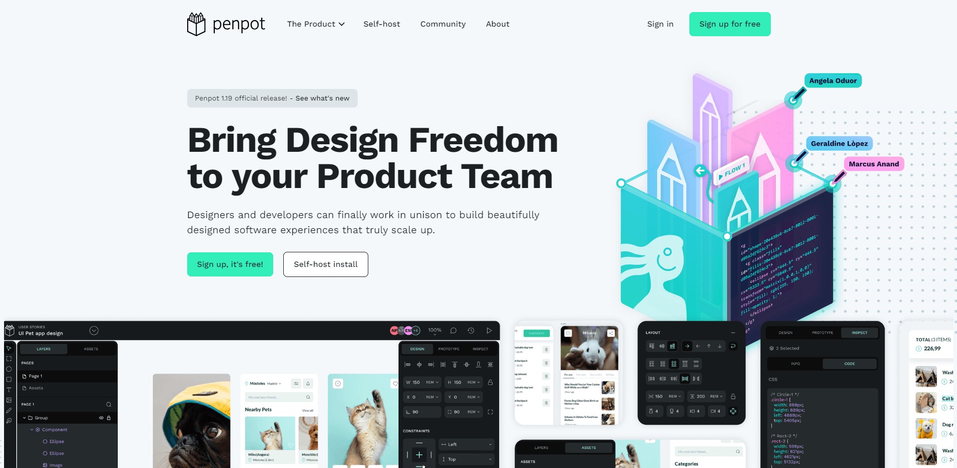 免费原型图设计工具Penpot