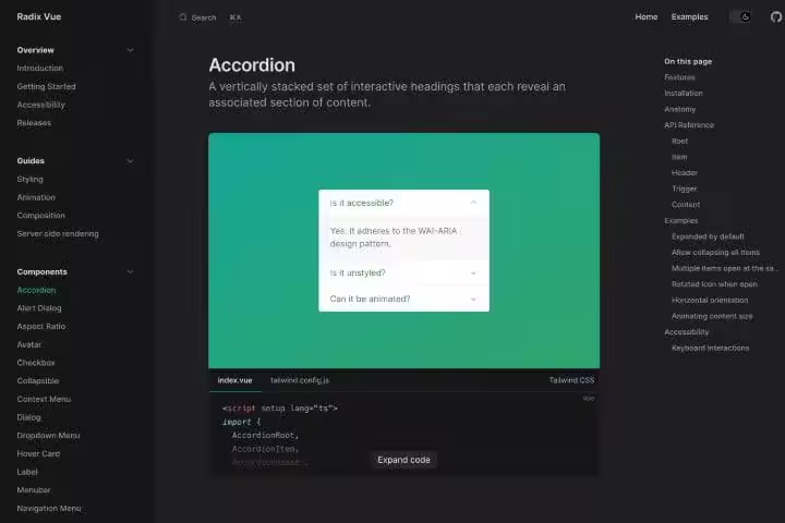 Radix Vue